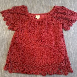 Blousy, lace fully lined shirt Knox Rose brand size medium